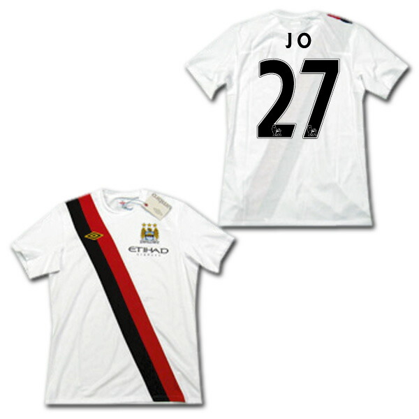 レプリカユニフォーム 人気ブランドの新作 マンチェスターシティ 10 11 サード 白 27 Jo ジョー アンブロ製 Banmaisamakkee Go Th