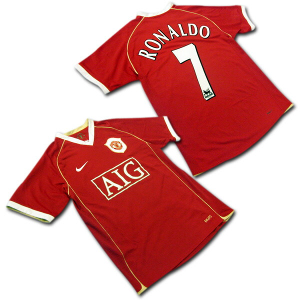 楽天市場 ヴィンテージ 06 07 マンチェスターutd ホーム 赤 7 Ronaldo C ロナウド Nike メール便送料無料 O K A フットボール
