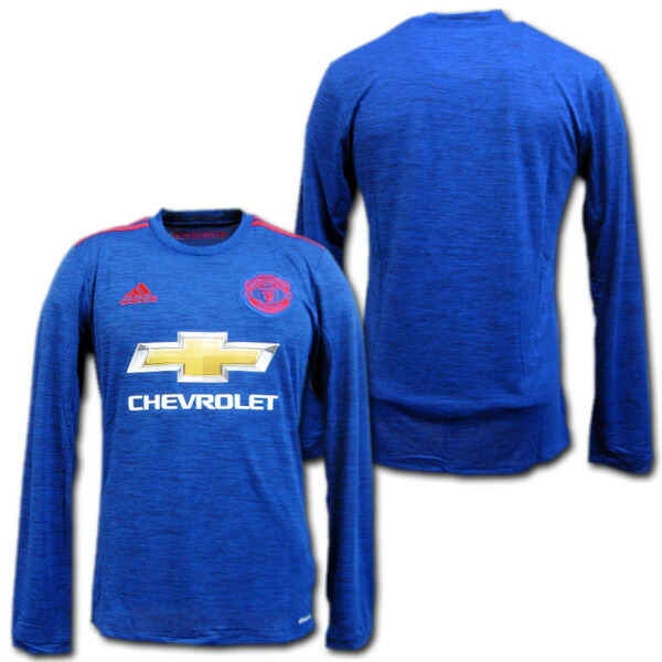 manchester united blue long sleeve jersey