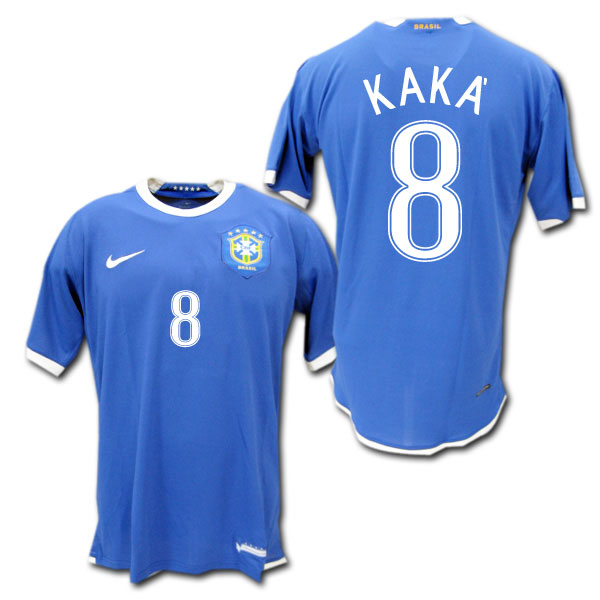 楽天市場 ブラジル代表 06 アウェイ 青 8 Kaka カカ ナイキ製 O K A フットボール