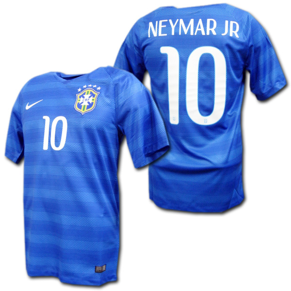 おしゃれ 14 ブラジル代表 アウェイ 青 10 Neymar Jr ネイマール ブラジルw杯モデル ナイキ製 アウトレット送料無料 Ugs Ed Ao