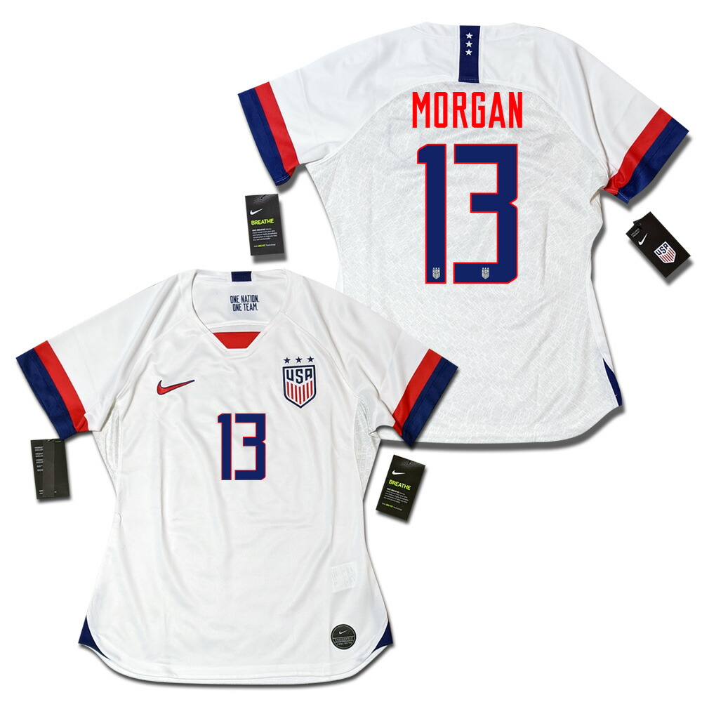 楽天市場 Fifa女子ワールドカップ19 アメリカ代表 13 Morgan ホーム 女性用 Nike ネーム変更可能 O K A フットボール