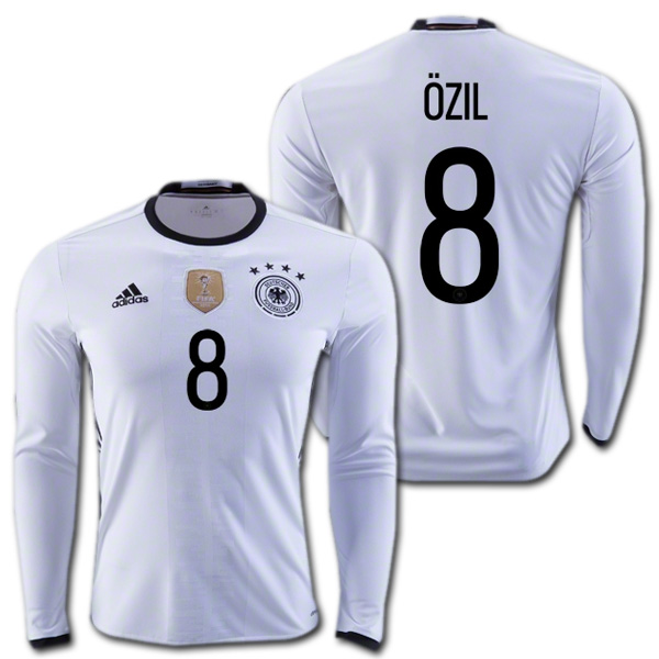 楽天市場 ドイツ代表 16 ホーム 白 長袖 8 Ozil メスト エジル ユーロ16 Adidas O K A フットボール