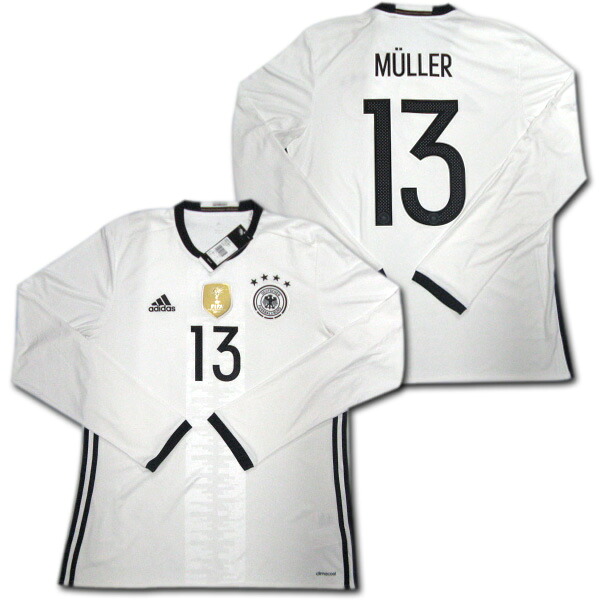 レプリカユニフォーム 新素材新作 限定1着 16 ドイツ代表 ホーム 白 長袖 13 ミュラー Adidas Shoxruxtj Com