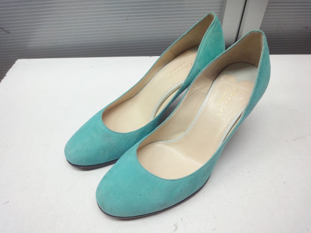 Odette E Odile United Arrows オデット エ オディール ユナイテッドアローズ 24 0cm スエード プレーン パンプス Green グリーン 緑 天然皮革 本革 スエード 高品質の日本製 中古 Fmcholollan Org Mx