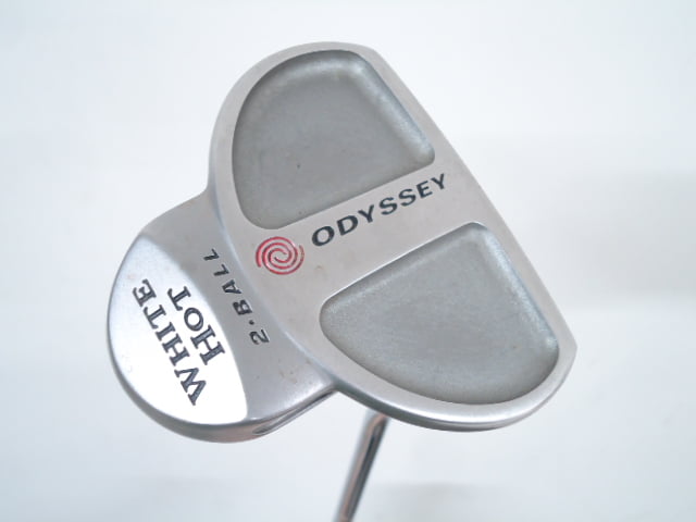 ODYSSEY WHITE HOT 2-BALL 初代 マレットパター オデッセイ 白いこと熱っぽい 2どんぶり鉢 メンズ右打ち用 ゴルフ野球クラブ【中古】
