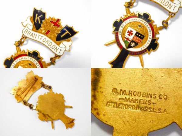 1872年代フリーメイソンテンプル騎士団十字架アンティーク勲章バッジ 並行輸入品 1872年代フリーメイソンテンプル騎士団十字架アンティーク勲章バッジ 並行輸入品