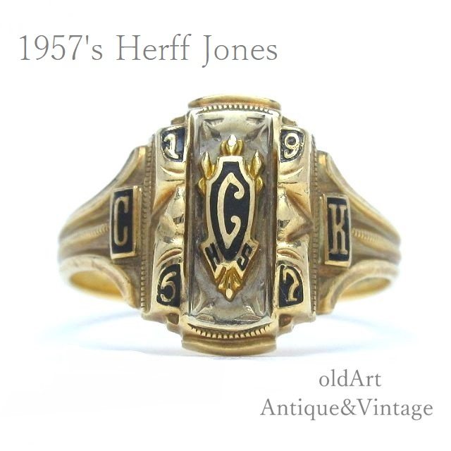 美品【1945】 カレッジリング HERFFJONES ハーフジョーンズ 10k seven