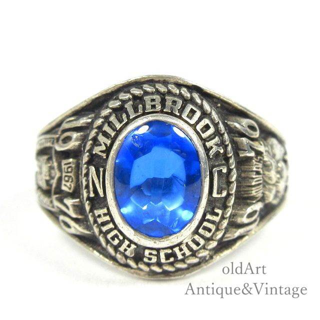 USA製 1976年 BALFOUR バルフォア 社製 ヴィンテージ スターリング シルバー 製 Millbrook High School カレッジリング 指輪 人気大割引 USA製 1976年 BALFOUR バルフォア 社製 ヴィンテージ スターリング シルバー 製 Millbrook High School カレッジリング 指輪 人気大割引