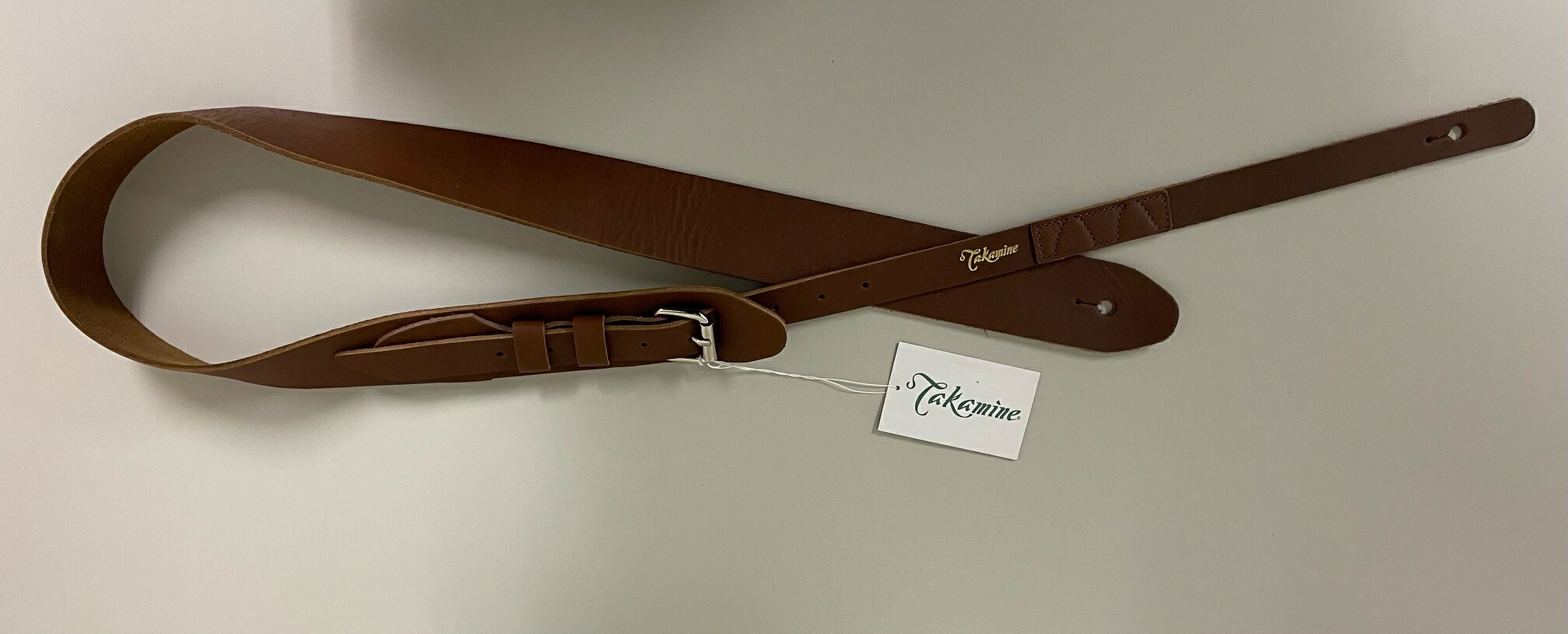 【長期展示品 在庫限り！】【普通郵便】 　Takamine （タカミネ）　ギターストラップ　TGS-5 BR　ブラウン