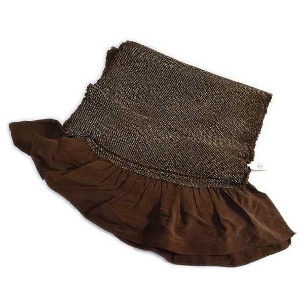 兵児帯 総絞り 長尺 男物 メンズ 正絹 紳士用 お正月 浴衣 焦茶色