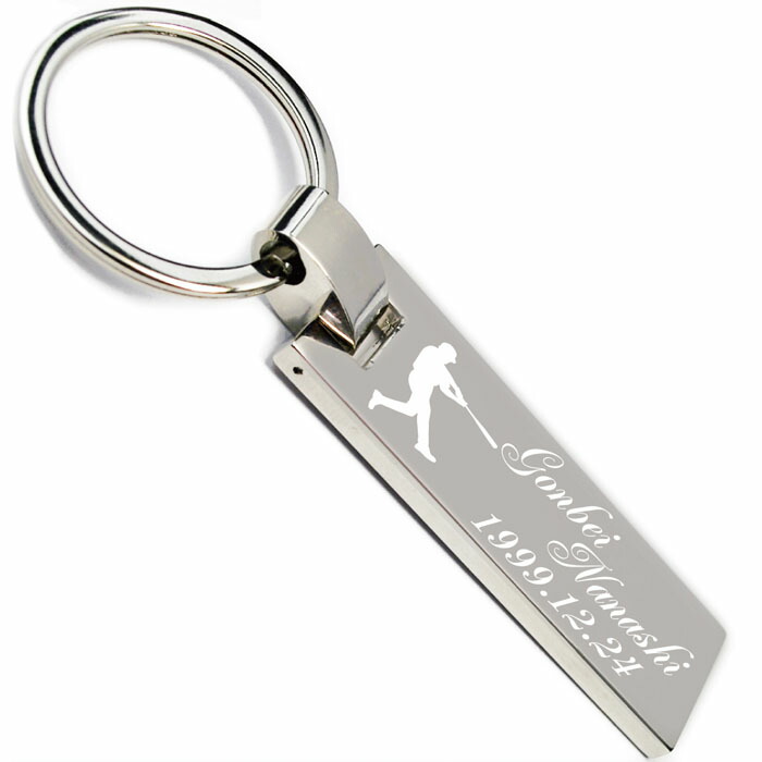 野球 キーホルダー 名入れ 文字入れ 名前入り ネームタグ ネームプレート 名札 片面 ID メッセージ 連絡先 シルエット 彫刻 刻印 記念日 誕生日 部活 チーム 卒団 引退 記念品 入学 卒業 名言 格言 座右の銘 スクエア画像