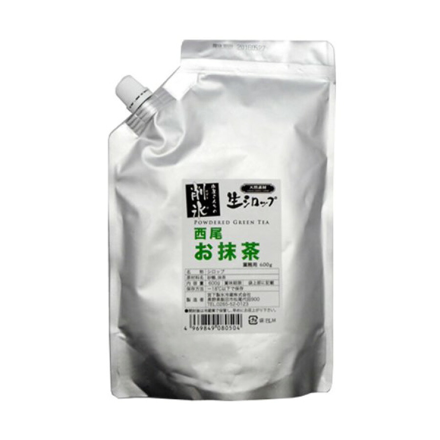 【業務用・6個セット】冷凍 生シロップ 抹茶 1kg 氷屋さんちの削氷/宮下製氷/信州/天然素材/果物/フルーティー/かき氷シロップ/フルーツソース/濃厚/リッチ/製菓/イベント