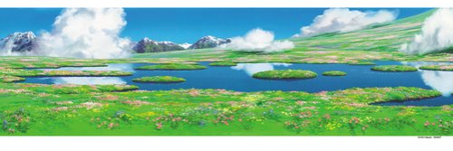 【送料無料】 ジグソーパズル　950ピース　背景美術　ハウルの動く城　ハウルのひみつの庭　950-204　エンスカイ画像