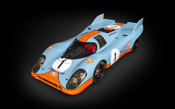 【貨物輸送無料】 Pocher 1/8 ポルシェ 917K ガルフ～版 ダイキャスト精神的な統合一揃いの道具 HK118