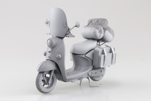 【送料無料】　アオシマ 1/12 ザ・バイク No.YU-01 『ゆるキャン△ SEASON3』 志摩リンのスクーター プラモデル画像