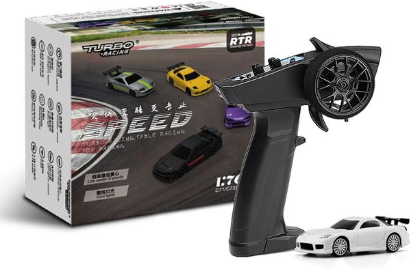 【大特価!!】【日本定まり品】 【貨物輸送無料】 HiTEC Turbo Racing 1/76 C71-WH オンロードカー 白いこと 2.4GHz 技適証明済 電動R/C 変速機機付き添い人RTRフルセット