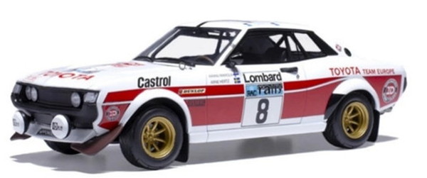 【送料無料】　IXO MODELS 1/18 トヨタ セリカ 2000GT(RA21) RACラリー1977年 #8 H.ミッコラ/A.ヘルツ 完成品ダイキャストミニカー 18RMC189A｜トイスタジアム1号店