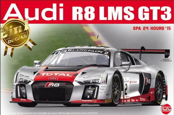 6月以降再入荷予定 【送料無料】　プラッツ/nunu 1/24 レーシングシリーズ アウディ R8 LMS GT3 プラモデル PN24004