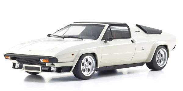 【送料無料】　京商オリジナル 1/18 ランボルギーニ シルエット (ホワイト) 完成品ミニカー KSR18513W