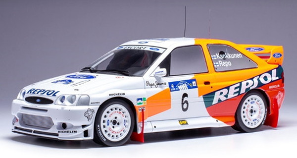 【送料無料】　IXO MODELS 1/18 フォード エスコート WRC 1997年 アクロポリスラリー #6 J.Kankkunen/J.Repo 完成品ダイキャストミニカー 18RMC172B