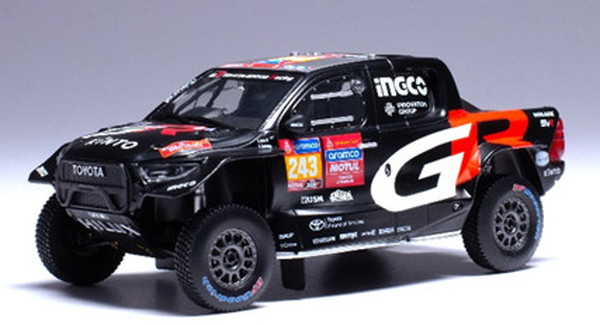 【送料無料】　IXO MODELS 1/43 トヨタ GR DKR HILUX EVO T1U 2024年 ダカールラリー #243 G.D.Botterill/B.Cummings 完成品ダイキャストミニカー RAM931