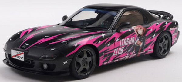 【送料無料】　SOLIDO 1/18 マツダ RX-7 (FD3S) ソリドワークス 痛車 1999 (ブラック/ピンク) 完成品ダイキャストミニカー S1810605