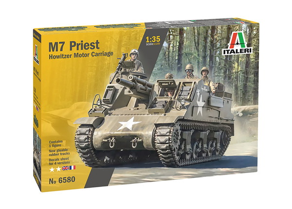 【送料無料】　イタレリ 1/35 WW.II 連合軍 M7 プリースト 自走砲 プラモデル IT6580