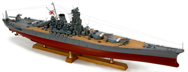★【木工用アロンアルファ＋カッター＋紙やすり付き】　【送料無料】　ウッディジョー 木製艦船模型 1/250 戦艦大和｜トイスタジアム1号店 57,750円