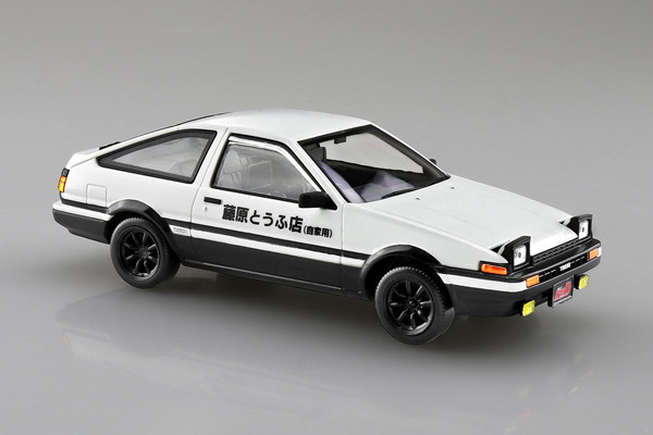 【送料無料】　アオシマ 1/32 楽プラ スナップキット No.CM-1 頭文字D 拓海のハチロク プラモデル画像