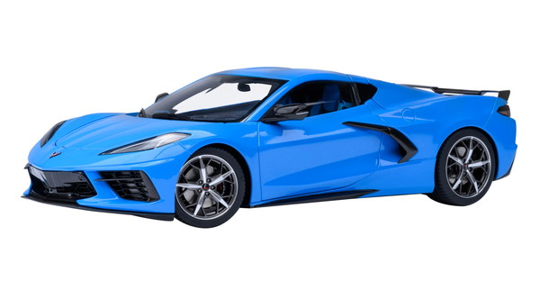 【貨物輸送無料】 AUTOart 1/18 シボレー コルベット (C8) スティング花の冠 Z51 青み 成し遂げる品ミニカー 71281