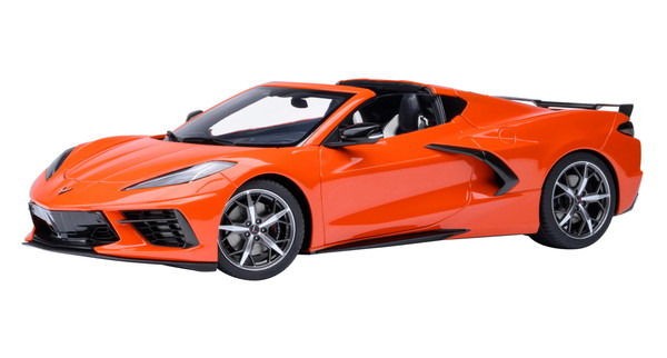 【貨物輸送無料】 AUTOart 1/18 シボレー コルベット (C8) スティング花の冠 Z51 オレンジ色 成し遂げる品ミニカー 71283