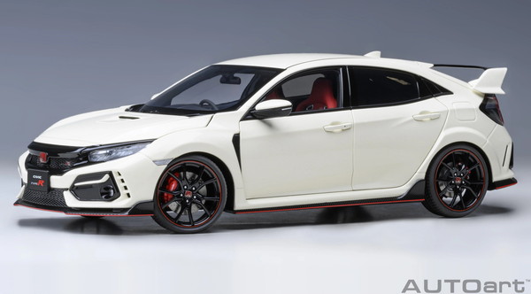 【送料無料】 AUTOart 1/18 ホンダ シビック タイプR (FK8) 2021 チャンピオンシップホワイト 完成品ミニカー 73220|トイスタジアム1号店