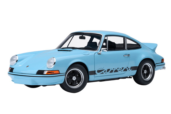 【貨物輸送無料】 AUTOart 1/18 ポルシェ 911 カレラ 2.7 RS ガルフ青み/黒いこと・縞模様 成し遂げる品ミニカー 78032
