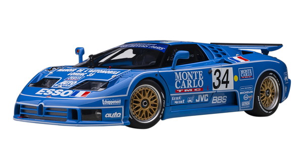 【送料無料】　AUTOart 1/18 ブガッティ EB110 SS 1994年 #34 ル・マン24時間レース 完成品ミニカー 89417