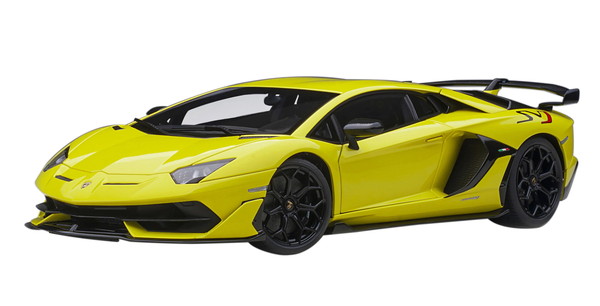 【貨物輸送無料】 AUTOart 1/18 ランボルギーニ アヴェンタドール SVJ パール・黄色 成し遂げる品ミニカー 79175