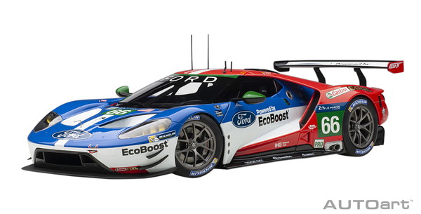 【送料無料】　AUTOart 1/18 フォード GT 2016 #66 ル・マン24時間レース LMGTE Proクラス4位 完成品ミニカー 81610