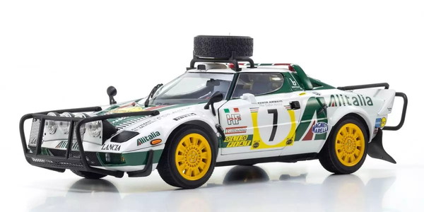 【貨物輸送無料】 京商一風変わった 1/18 ランチア ストラトス HF サファリ 1977 #7 成し遂げる品ダイキャストミニカー KS08130G