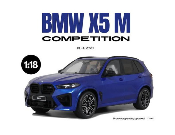 【送料無料】　GT SPIRIT 1/18 BMW X5 M コンペティション 2023 (ブルー) 完成品ミニカー GTS967