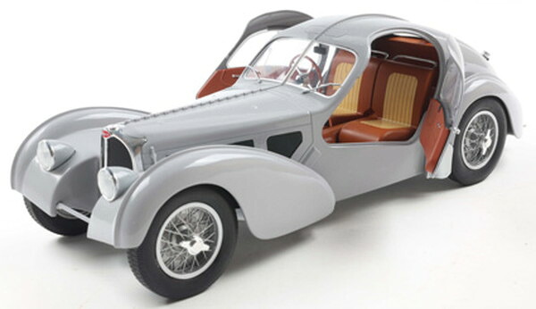 【送料無料】　SOLIDO 1/18 ブガッティ アトランティック タイプ 57SC 1937 (マットシルバー) 完成品ダイキャストミニカー S1802106