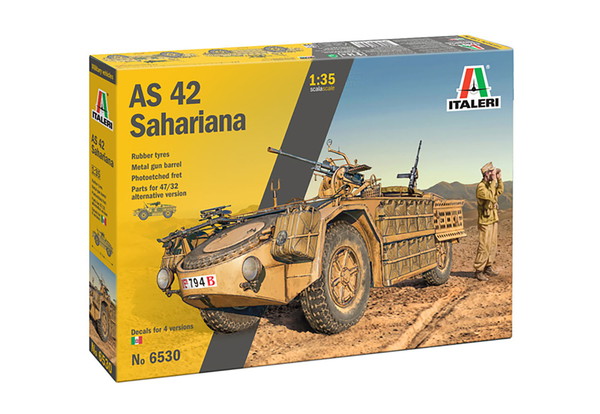 【送料無料】　イタレリ 1/35 WW.II イタリア軍 装輪偵察車 カミオネッタ AS42 サハリアーナ プラモデル IT6530