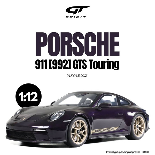 【送料無料】　GT SPIRIT 1/12 ポルシェ 911(992) GT3 ツーリング 2021 (パープル) 完成品ミニカー GTS937