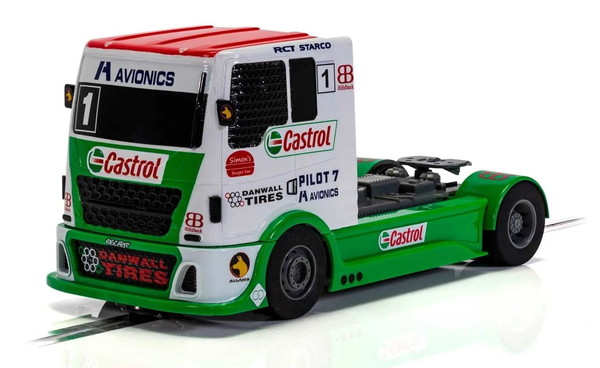 【送料無料】 Scalextric 1/32 カストロール レーシングトラック スロットカー 完成品 C4156