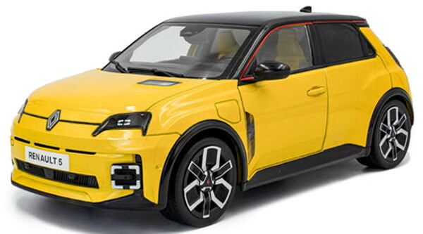 【送料無料】　SOLIDO 1/18 ルノー 5 E-TECH 2024 (イエロー) 完成品ダイキャストミニカー S1812602｜トイスタジアム1号店
