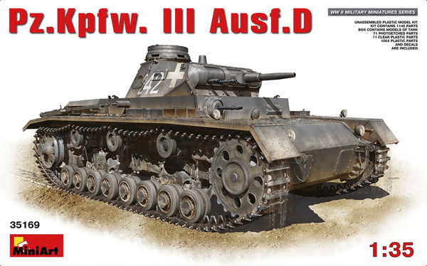 【送料無料】　ミニアート 1/35 WW.II ドイツ軍 III号戦車 D型 プラモデル MA35169