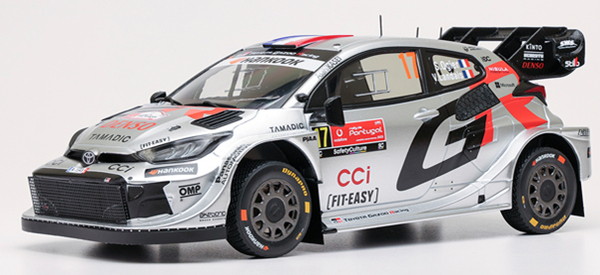 4月以降発売予定 【送料無料】　IXO MODELS 1/18 トヨタ GR ヤリス ラリー1 2025年 ラリー・ポルトガル 優勝 #17 S.Ogier/V.Landais 完成品ダイキャストミニカー 18RMC250A