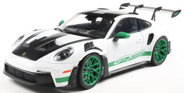 【送料無料】 SOLIDO 1/18 ポルシェ 911 GT3 RS トリビュート カレラRS パッケージ 2024 (ホワイト/グリーン) 完成品ダイキャストミニカー S1812107