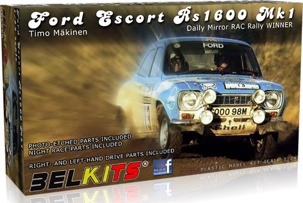 6月以降再入荷予定 【送料無料】　ベルキット 1/24 フォード エスコート RS1600 MK.I 1973 RACラリー ウィナー プラモデル BEL006