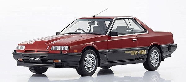 【送料無料】　京商オリジナル 1/18 samurai 日産 スカイライン 2000 ターボ RS-X (レッド) 完成品ミニカー KSR18065R