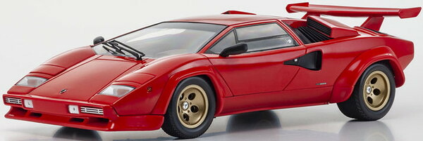 【送料無料】　京商オリジナル 1/18 ランボルギーニ カウンタック LP5000 クワトロバルボーレ レッド/ゴールドホイール 完成品ダイキャストミニカー KS08320RBKG｜トイスタジアム1号店